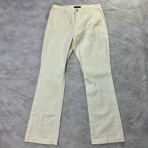 Sigrid Olsen Modernist | 00 Embroided Sz 10 Butter Yellow Straight-Leg Jeans